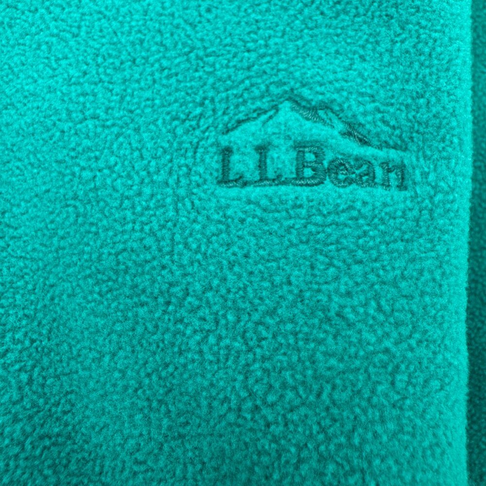 L.L. Bean Green Fleece Women's Mock Neck Pullover Size Large - Picture 6 of 9